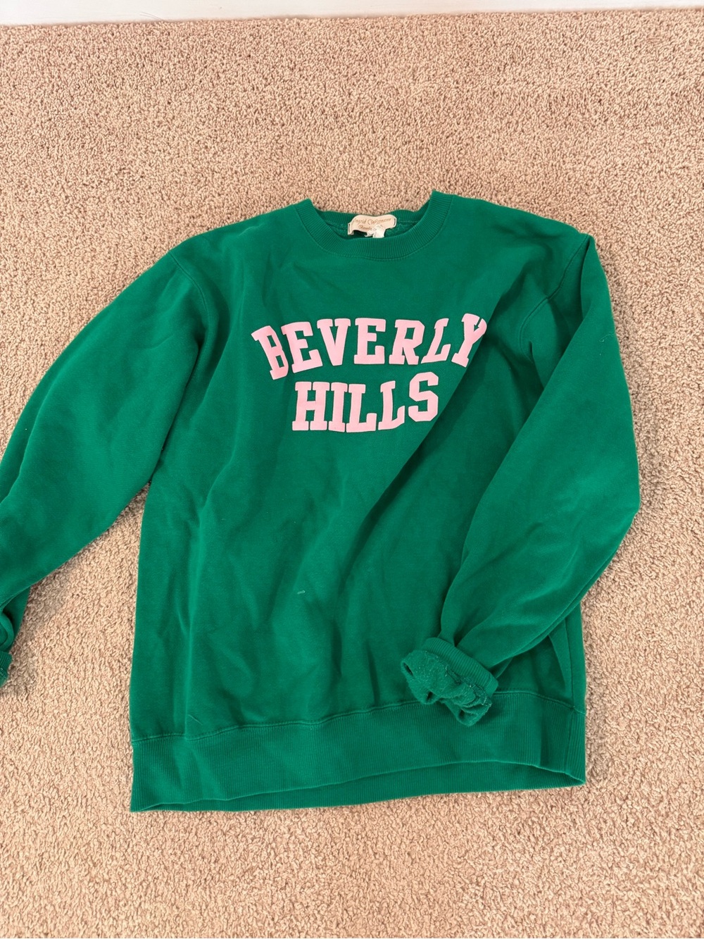 Beverly Hills Green Crewneck Sweatshirt